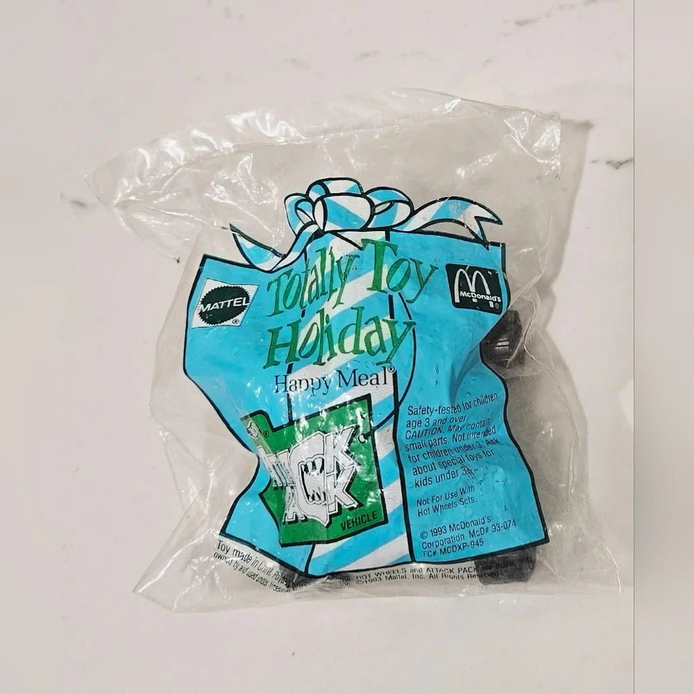 McDonalds Happy Meal Toy Totally Toy Holiday Hot Wheels Attack Pack 1993 Vintage